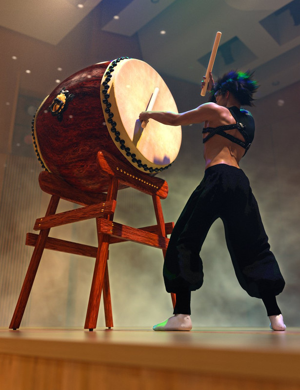 SBibb Taiko Props and Poses for Genesis 8 and 8.1 SBibb Taiko Props and Poses for Genesis 8 and 8.1