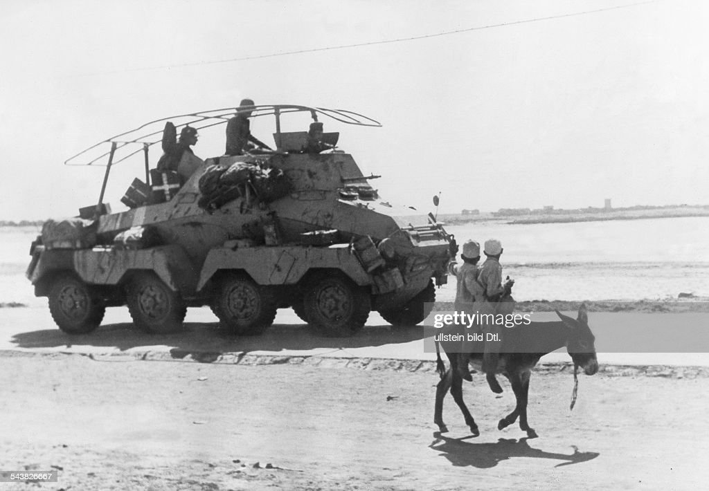 german light wheeled tank (reconnaissance) near to BengasiApril 1941