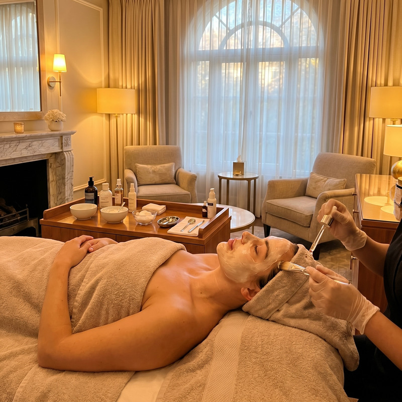 Brightening facial service