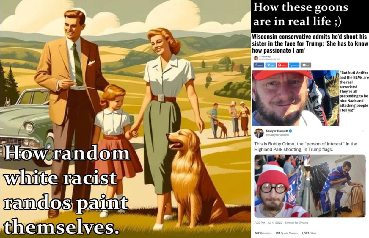 random white racist randos A