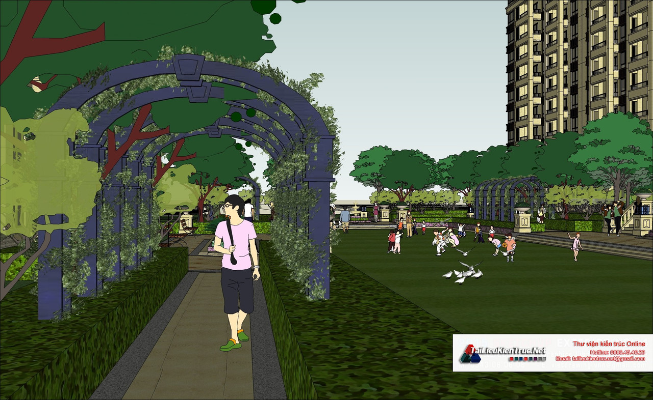 9-model-phoi-canh-3d-file-sketchup-biet-thu-lau-dai-phap-co68 (1