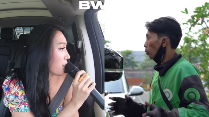 Lucinta Luna buat driver ojol kaget karena suaranya