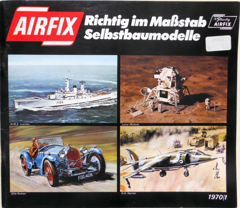 Plasty Airfix Catalogue 1970-1971