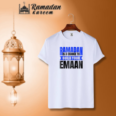 ইসলামিক ক্যালিগ্রাফি ডিজাইন কটন হাফহাতা টিশার্ট