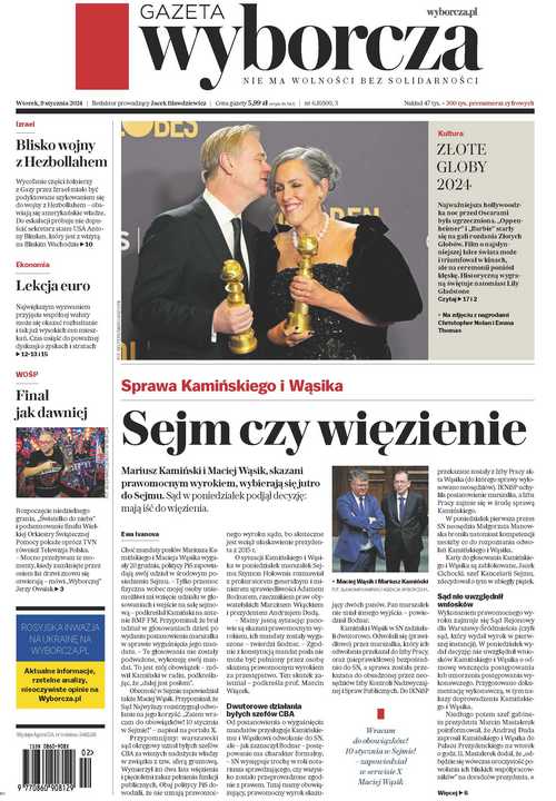 Gazeta Wyborcza 09.01.2024