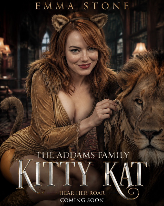 Emma Stone Kitty Kat