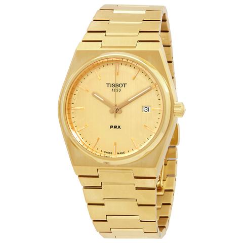 tissot prx quartz champagne dial mens watch t1374103302100 t1374103302100
