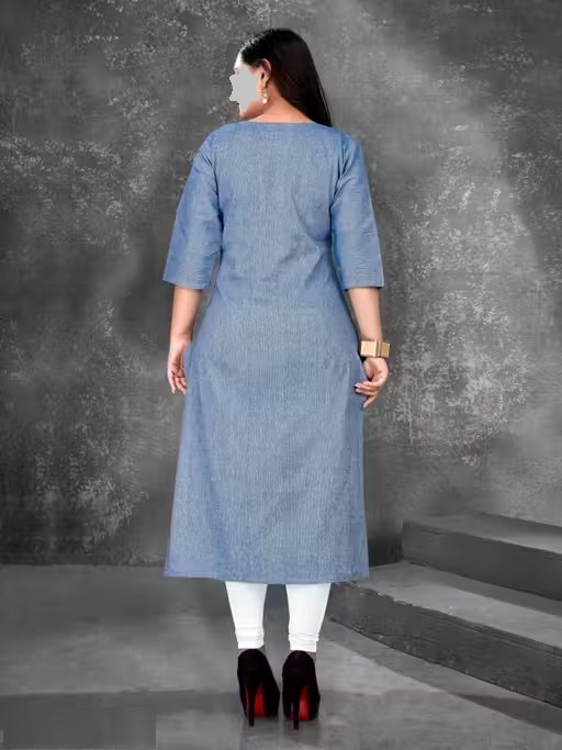 Charvi Fabulous Plus Size Cotton Kurtis Color 3 (KS160)