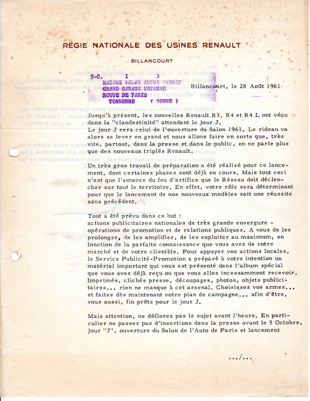 1961 08-28 - R4 - lancement directives DCZ (1)