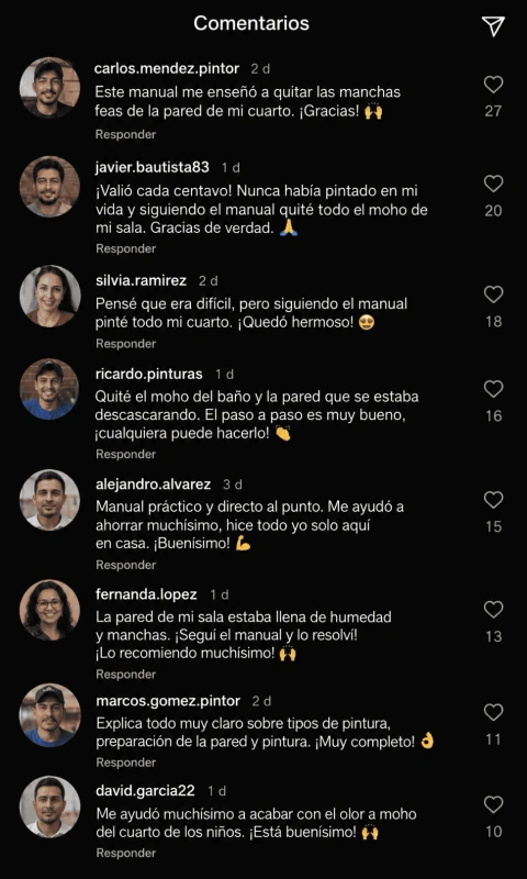 Testimonio sobre el Manual Pintor en Casa