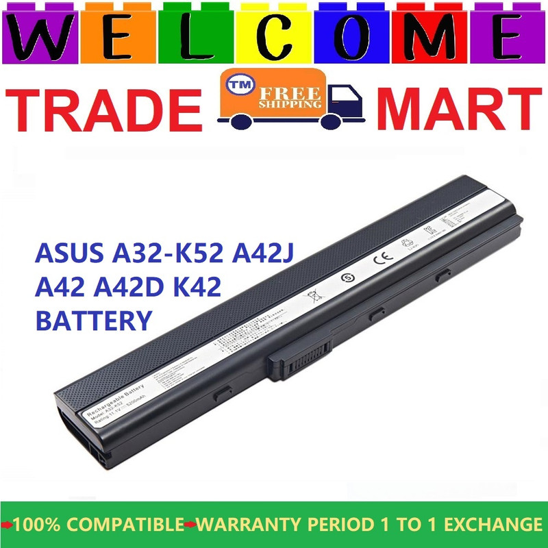 ASUS X42F Laptop Battery / Asus A32-K52 A42J A52J X42D A42F X42J Battery |  Lazada