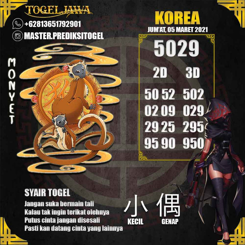 Prediksi Korea Tanggal 2021-03-05