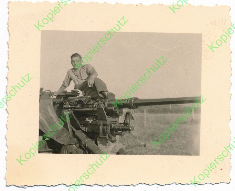 Altes orig. Foto Geschütz Kanone Flak Technik