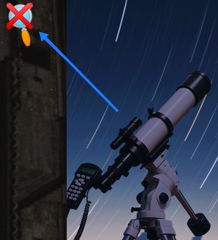 alineando un telescopio sin acceso a ver el Norte - estrella Polar<br />