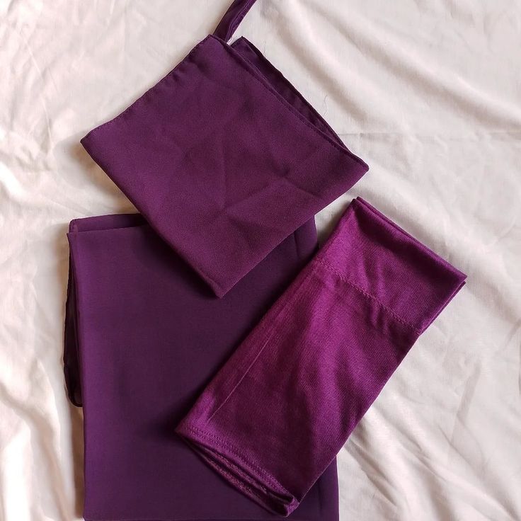 Dark Purple Hijab Set