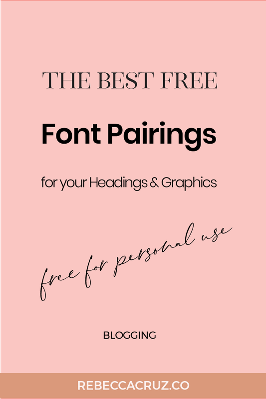Best Free Font Pairings for Graphics and Headings. Learn how to pair fonts and where to find free resources which you can use for your headings and graphics.