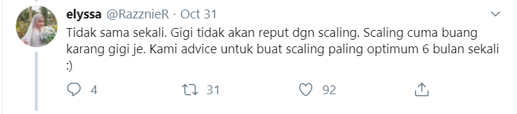 gigi tak reput