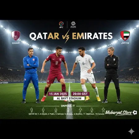 مباراة قطر ضد الإمارات الأولمبي بث مباشر - كأس آسيا تحت 23 سنة