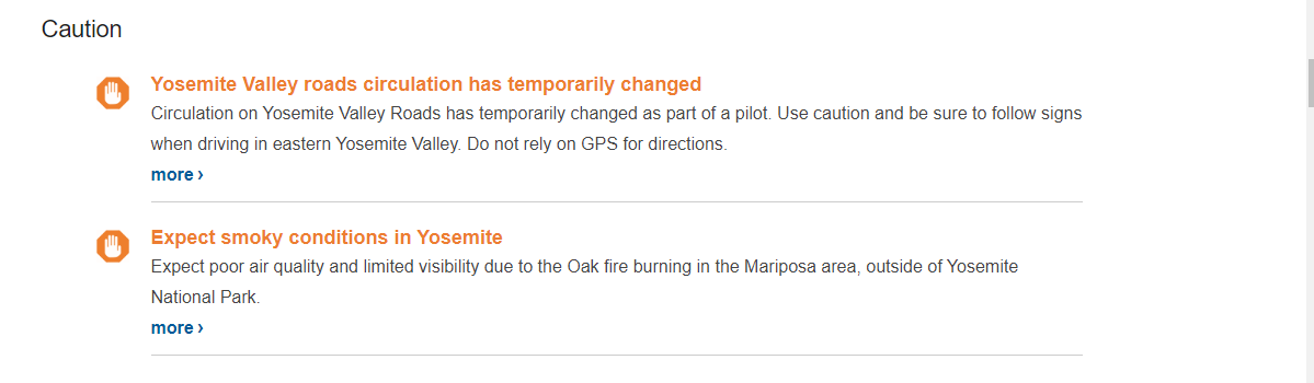 Incendios en Yosemite: actualizaciones - Foro Costa Oeste de USA