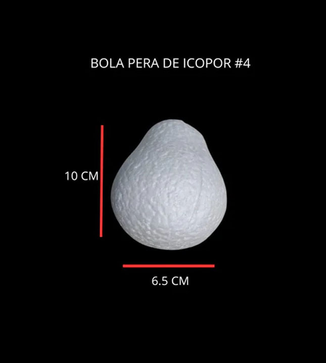Huevo Pera De Icopor #4 Poliestireno huevos Para Manualidad