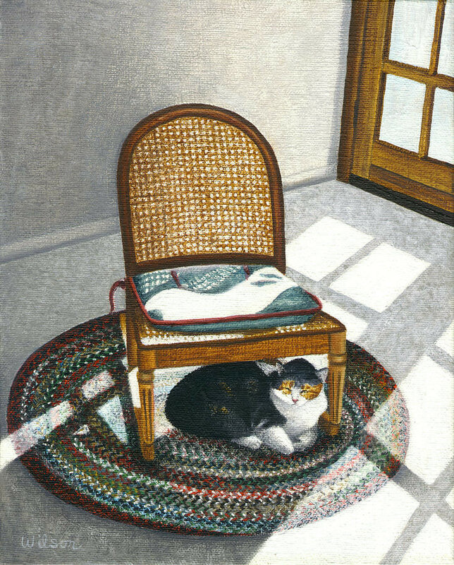 19-cat-under-rocking-chair-carol-wilson