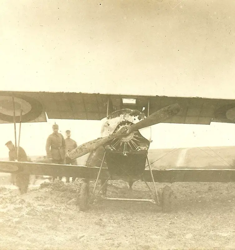 Port. Photo- RARE! Germans Posed w- Captured French Nieuport Fighter Plane (#1)!