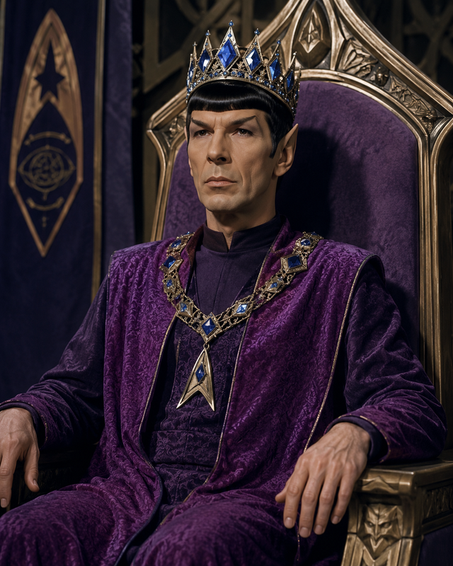 Spock as a king