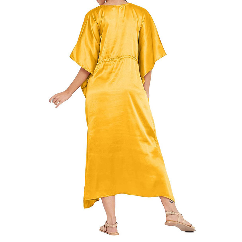 Women Satin Silk Nightdress Lingerie Sleepwear Nightgown Maxi Robe Loungewear - Picture 122 of 125