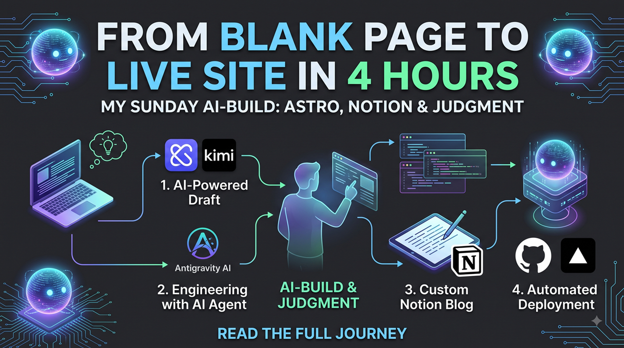 How Four Hours and Three AI Tools Built My Website