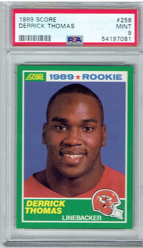 1989 Score Derrick Thomas PSA 9