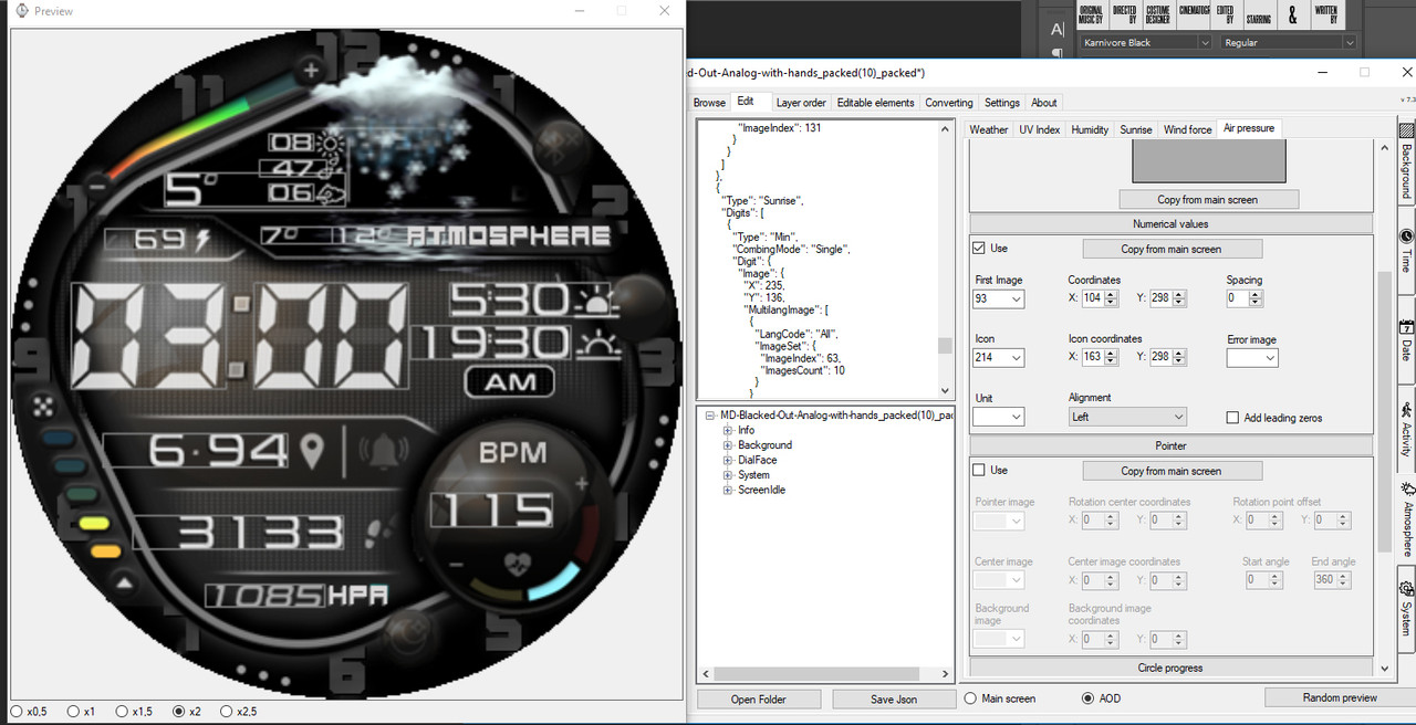 2 Air Pressure not displaying