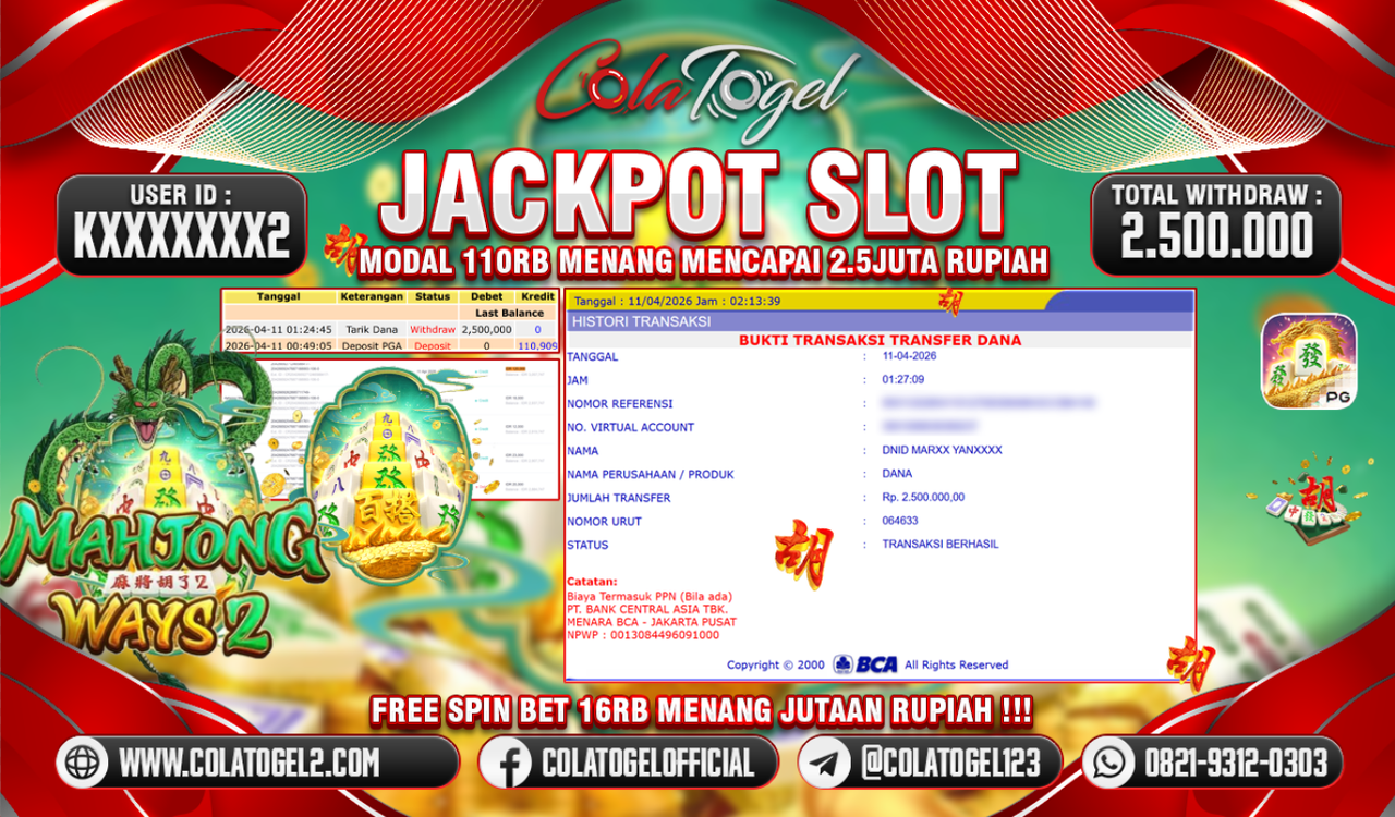 JACKPOT SLOT GACORR!!