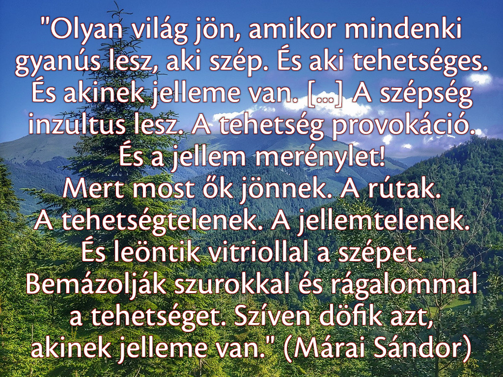 Márai Sándor - olyan világ jön
