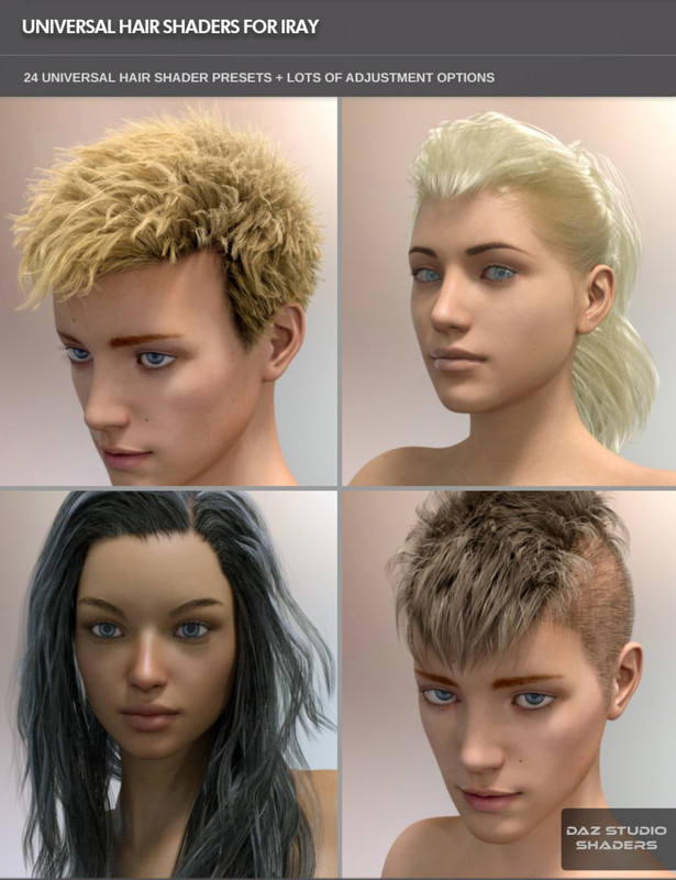 Universal Hair Shader for Iray Universal Hair Shader for Iray