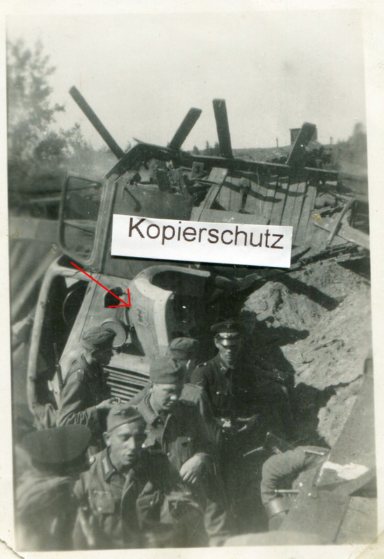Sturmgeschütz Abt. 191 , zerstörtes Fahrzeug mit