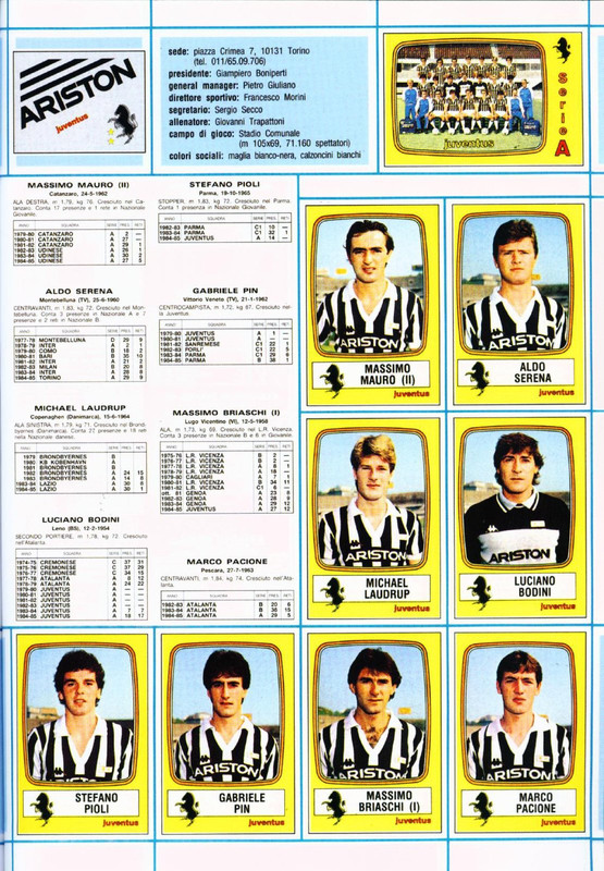 Set Complet Panini 1985/86 – Inter Milan – 18 Figurines + Velin – Récupérées
