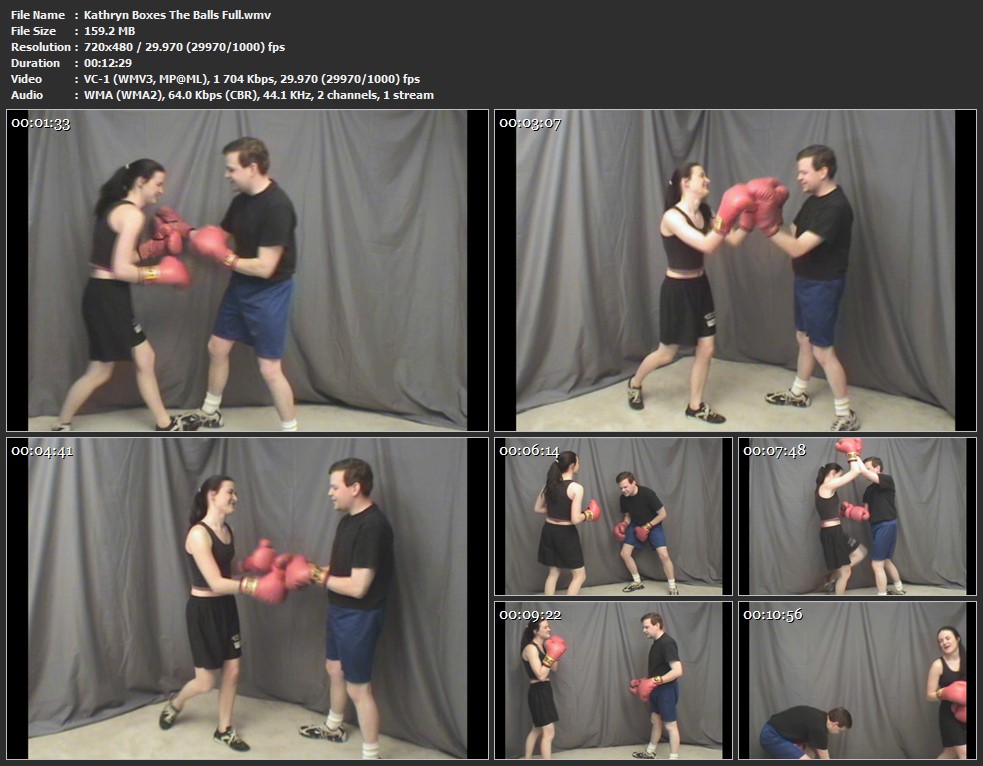 Kathryn Boxes The Balls Full