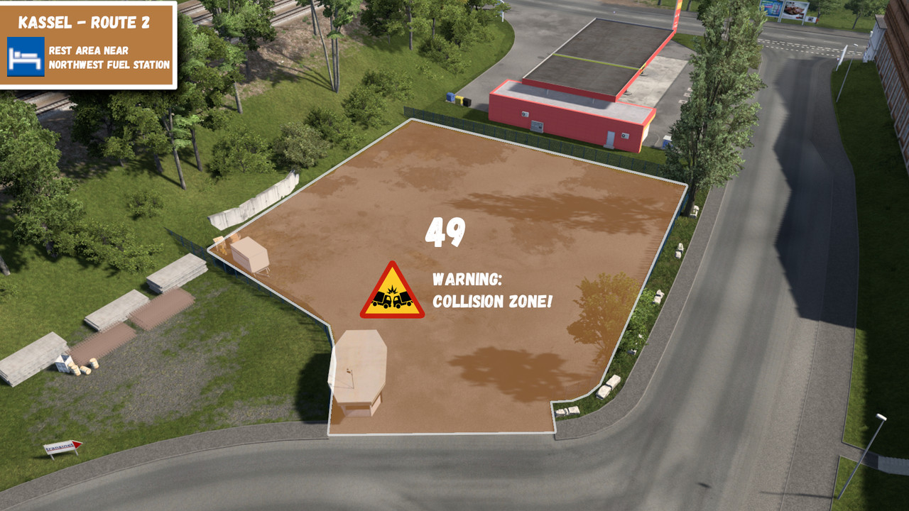 Kassel - Rest area next to fuel station - (Collision Zone)