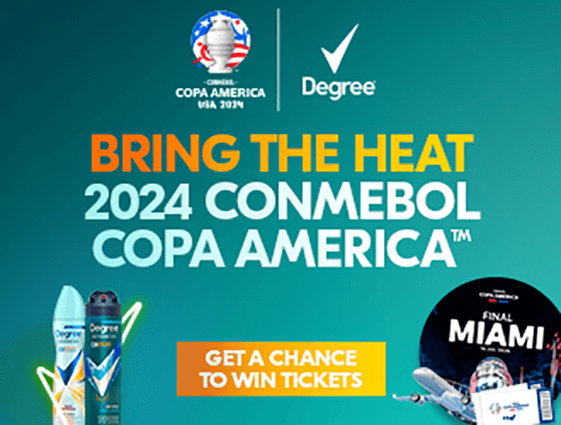 Experience the Thrill of Copa America with Degree’s Exciting Sweepstakes Experience the Thrill of Copa America with Degree’s Exciting Sweepstakes