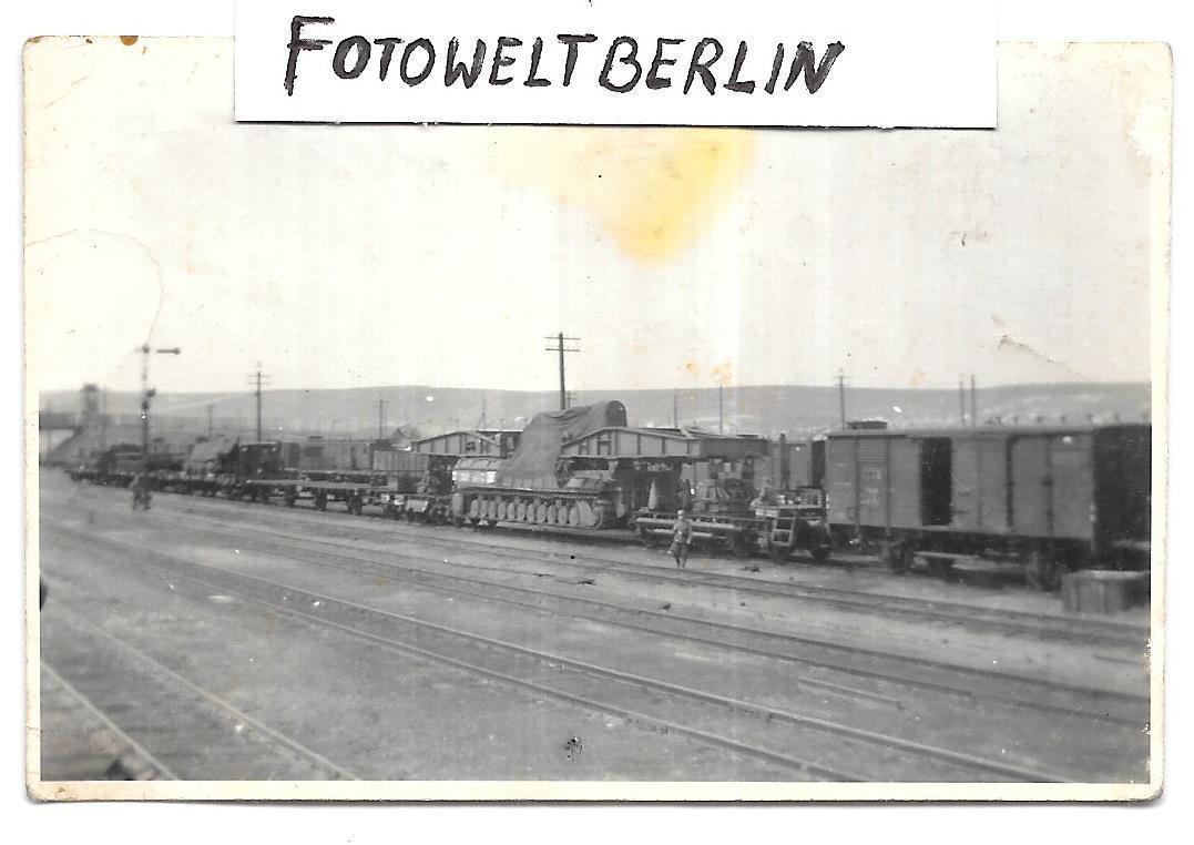 Foto 1943 Krim 60 cm MÖRSER THOR Schw .Art .Abt .830 auf Tragsch