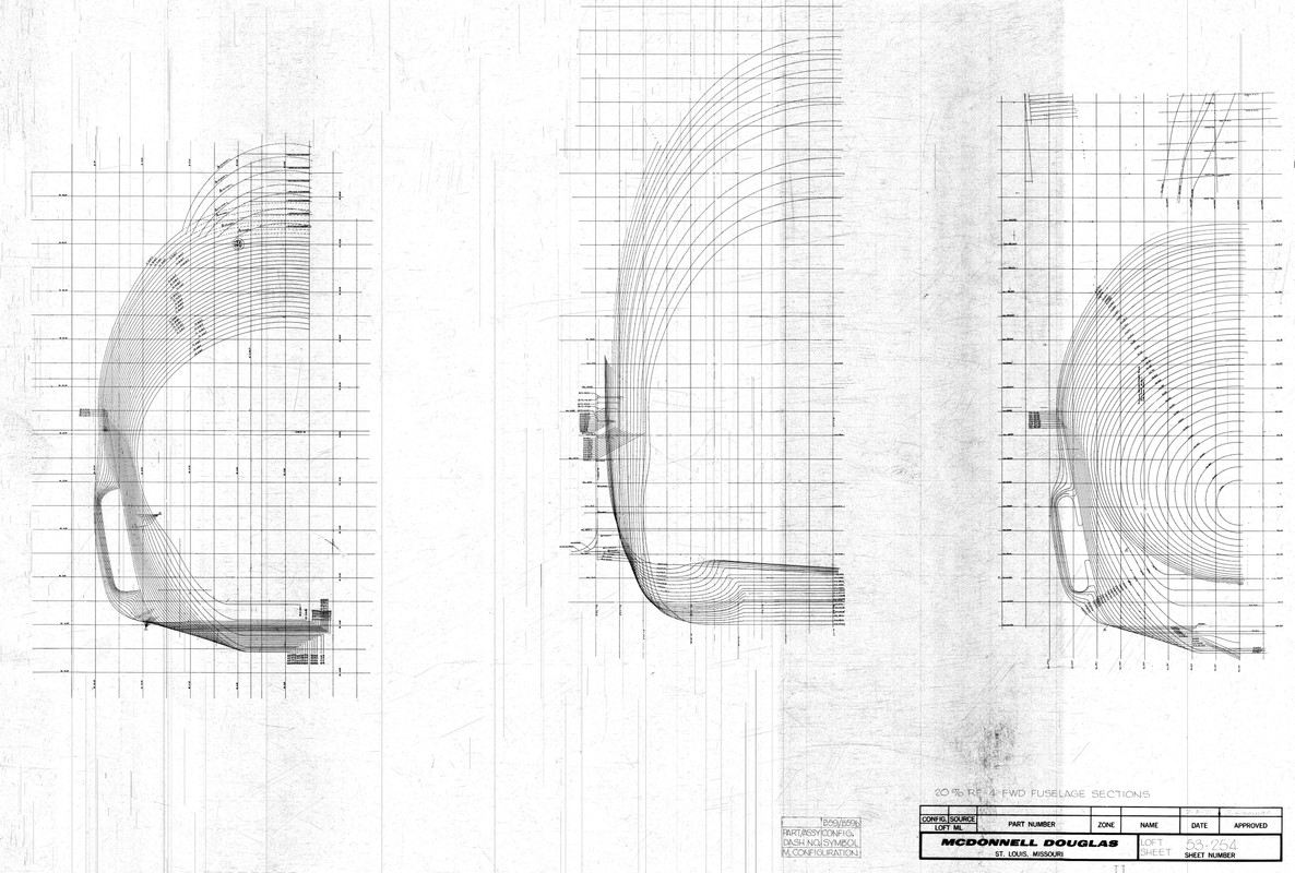 RF-4B Fwd Fuselage Section Cuts 20 percent - 0a