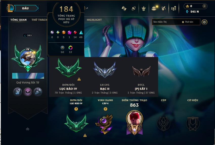 Acc LMHT # - Khung Lục Bảo