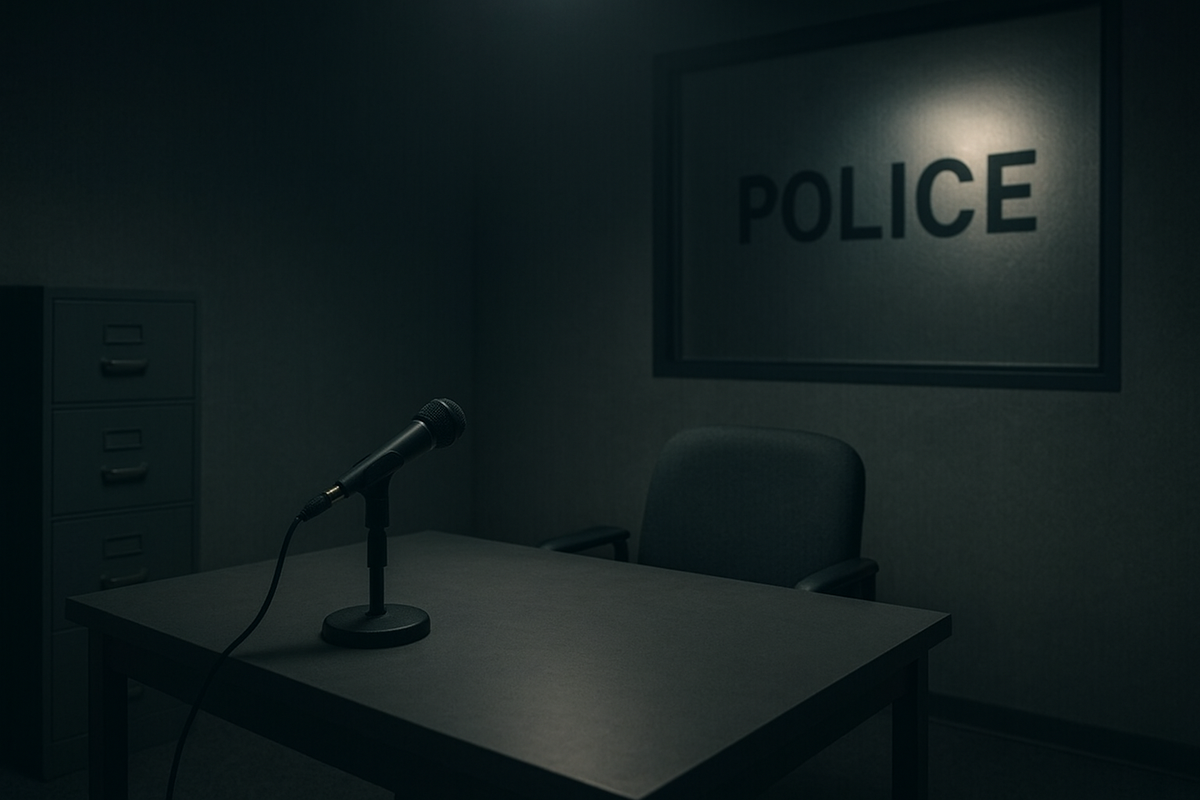 Ruang wawancara polisi dalam kasus Onad