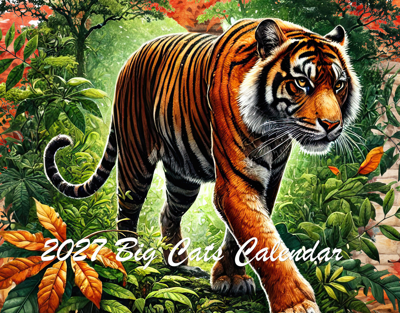 2027 big cats calendar