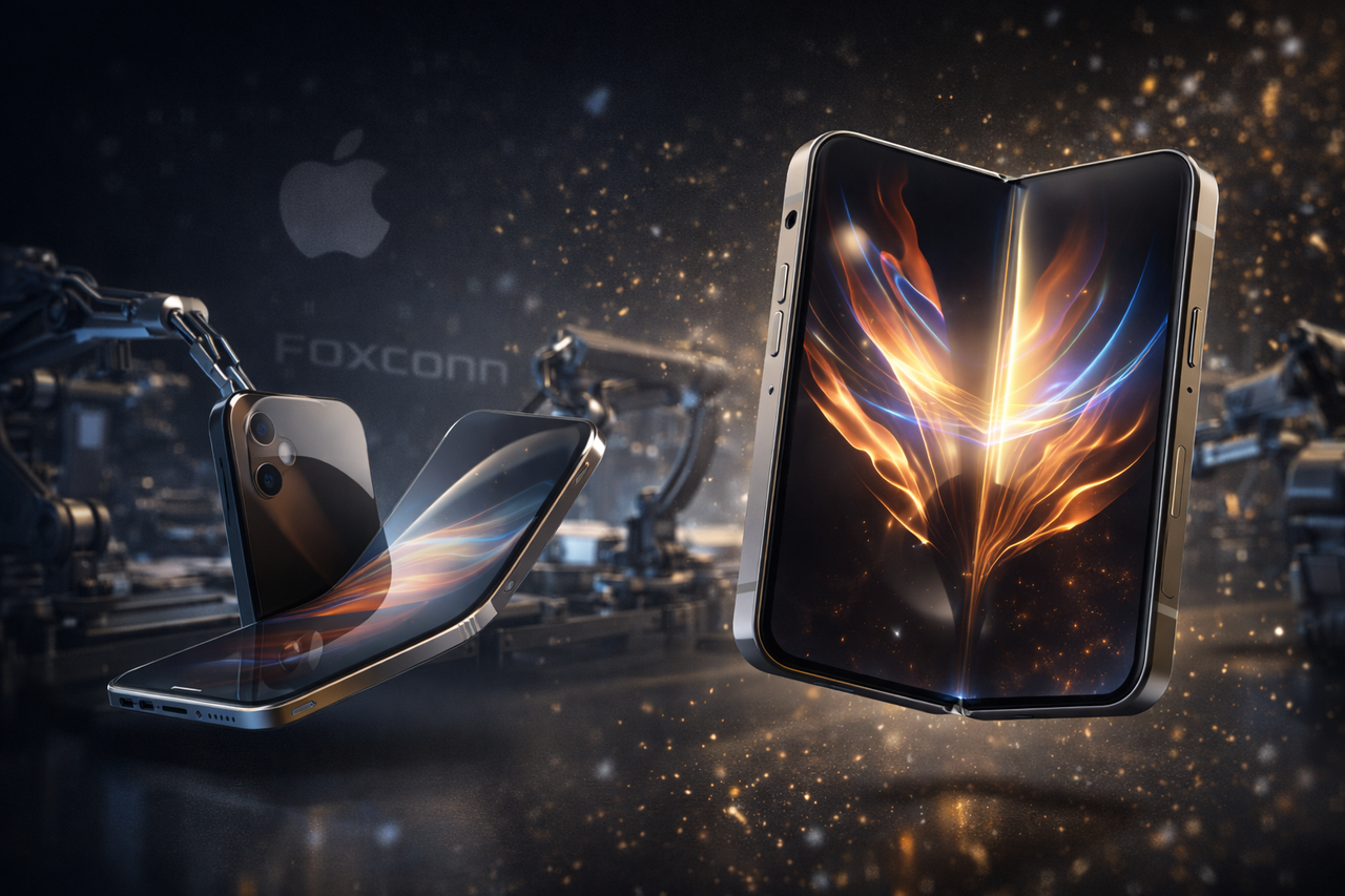 iPhone Fold entra em produção de teste na Foxconn: Apple acelera e mira lançamento ainda em 2026
