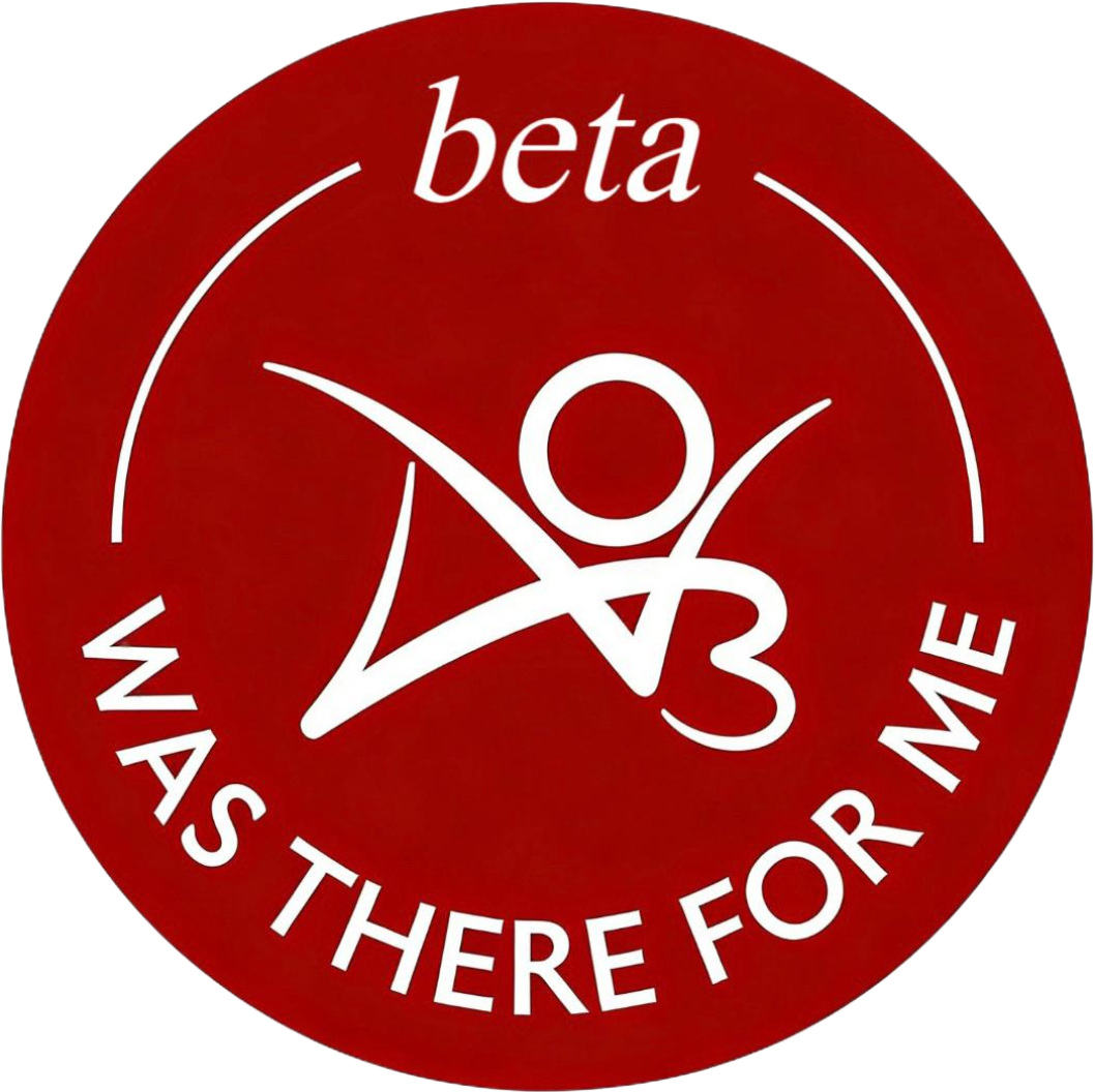 粉丝自制圆形徽章，上面写着“beta AO3陪伴着我”，灵感来自AO3于2026年4月3日发布的徽章
