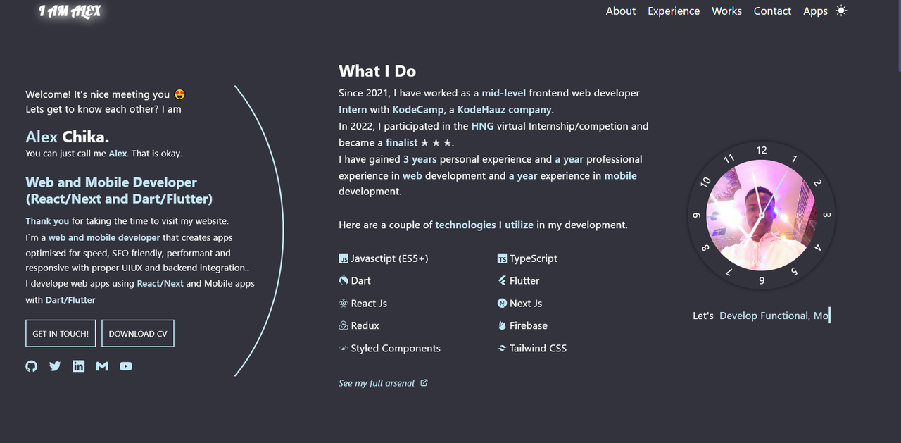 Portfolio Website image