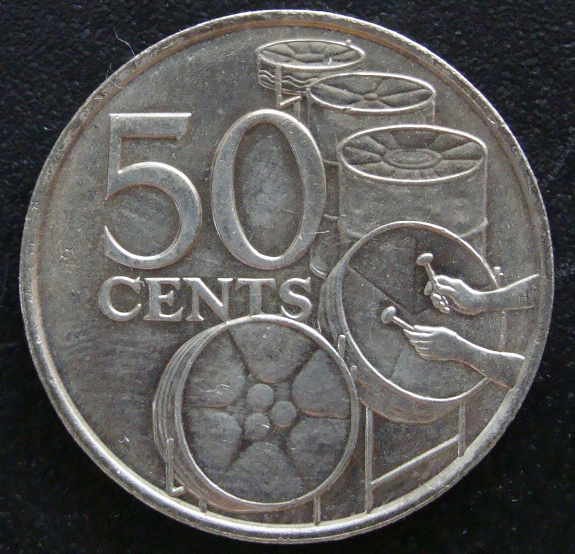 50 Centavos de Dólar. Trinidad y Tobago (1978) TYT-50-Centavos-D-lar-1978-rev