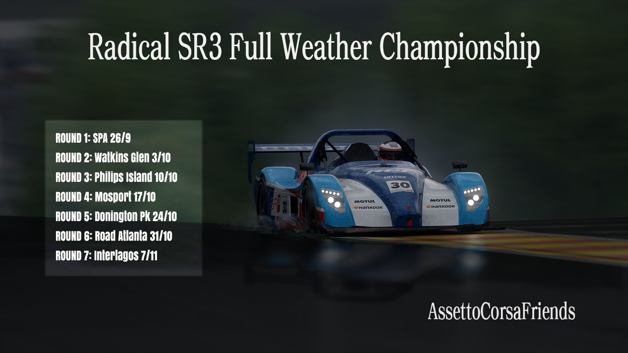ACF TNS Radical SR3 Full Weather Championship-image