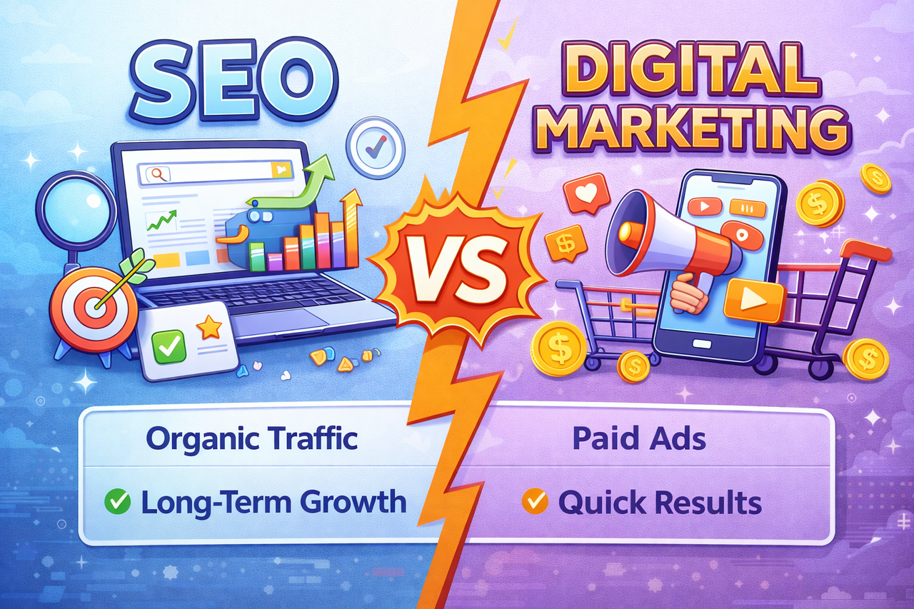 SEO vs Digital Marketing: Key Differences Explained